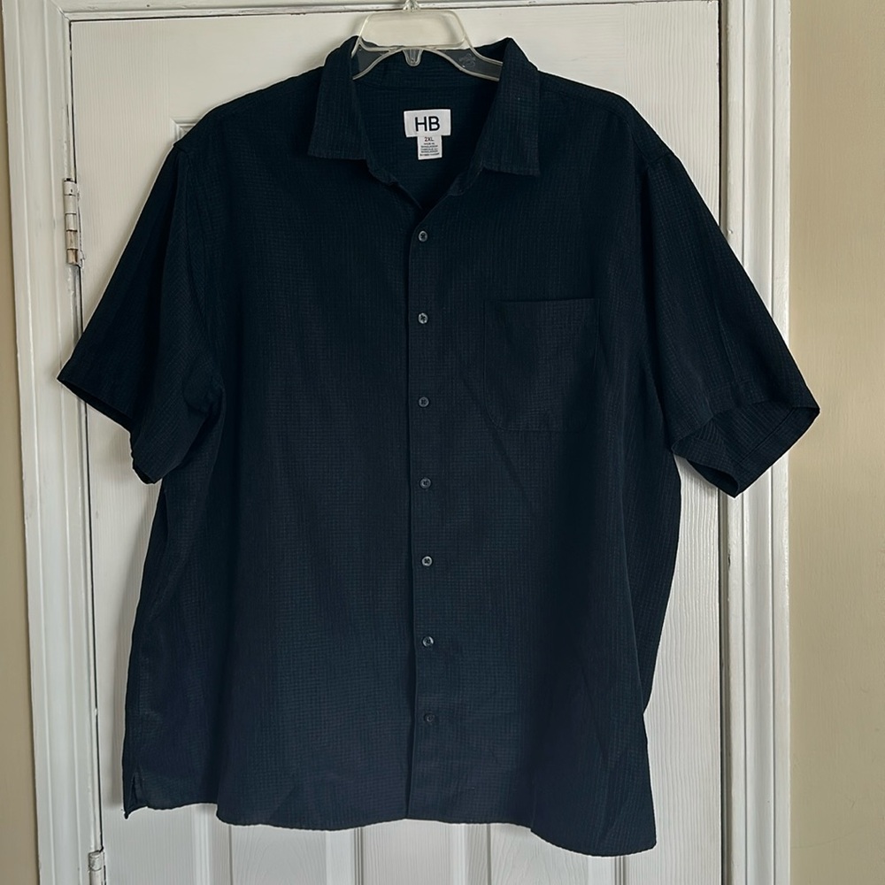 Harbor Bay Microfiber comfort grid sport shirt